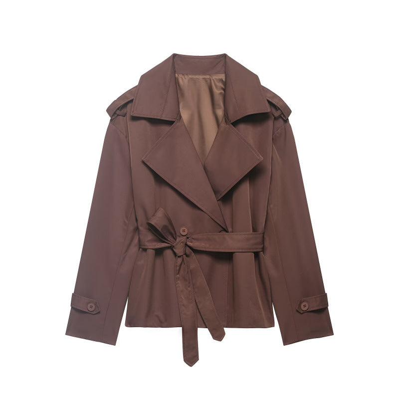 Ainsley | Manteau trench doublé pour femme avec ceinture