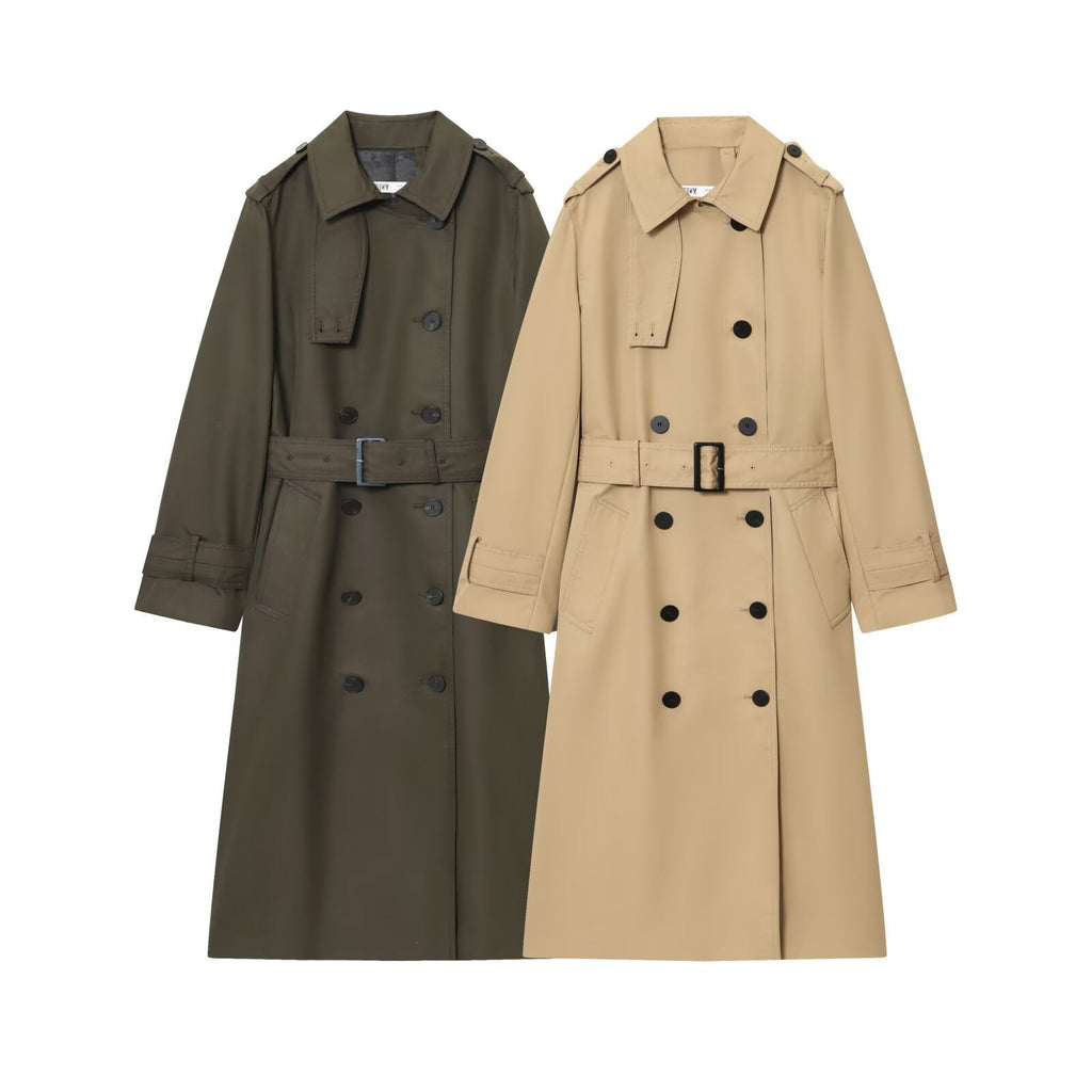 Alexandra | Manteau Trench Long à Double Boutonnage pour Femmes