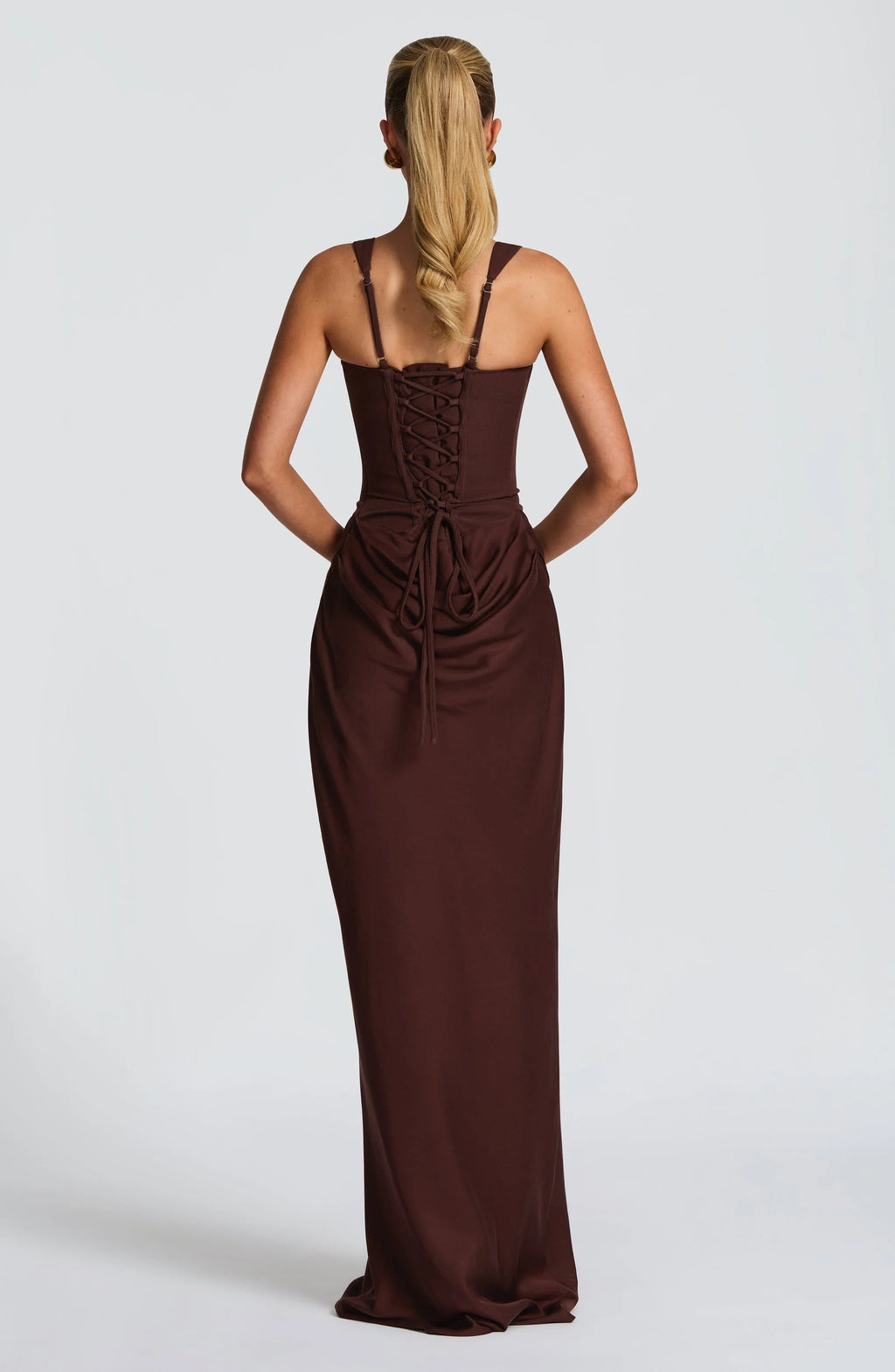 Alina | Robe Maxi Corset Sans Manches pour Invités de Mariage