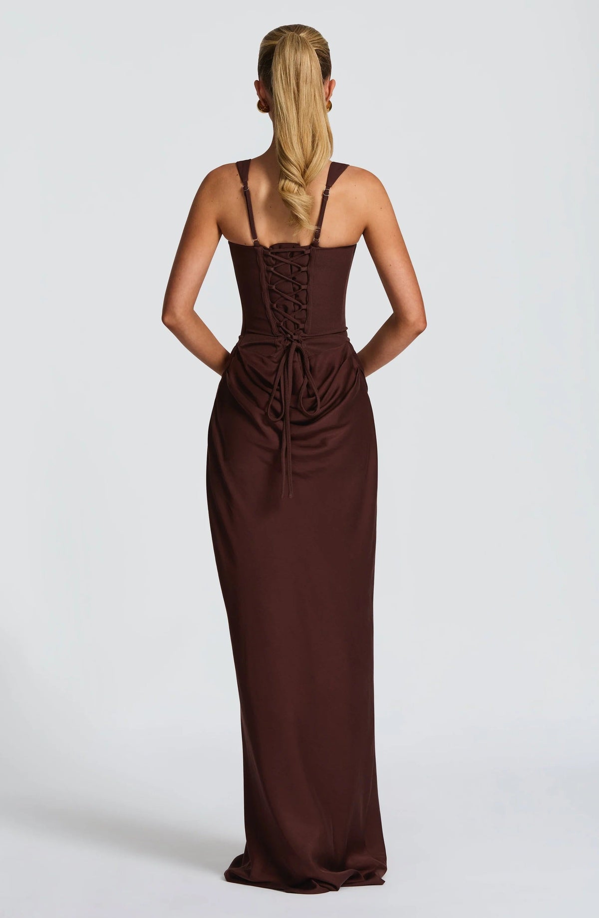 Alina | Robe Maxi Corset Sans Manches pour Invités de Mariage