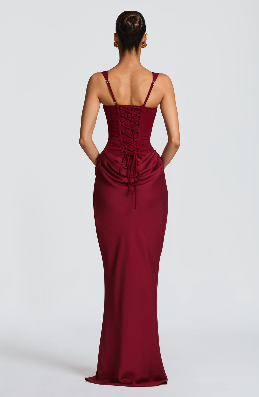 Alina | Robe Maxi Corset Sans Manches pour Invités de Mariage