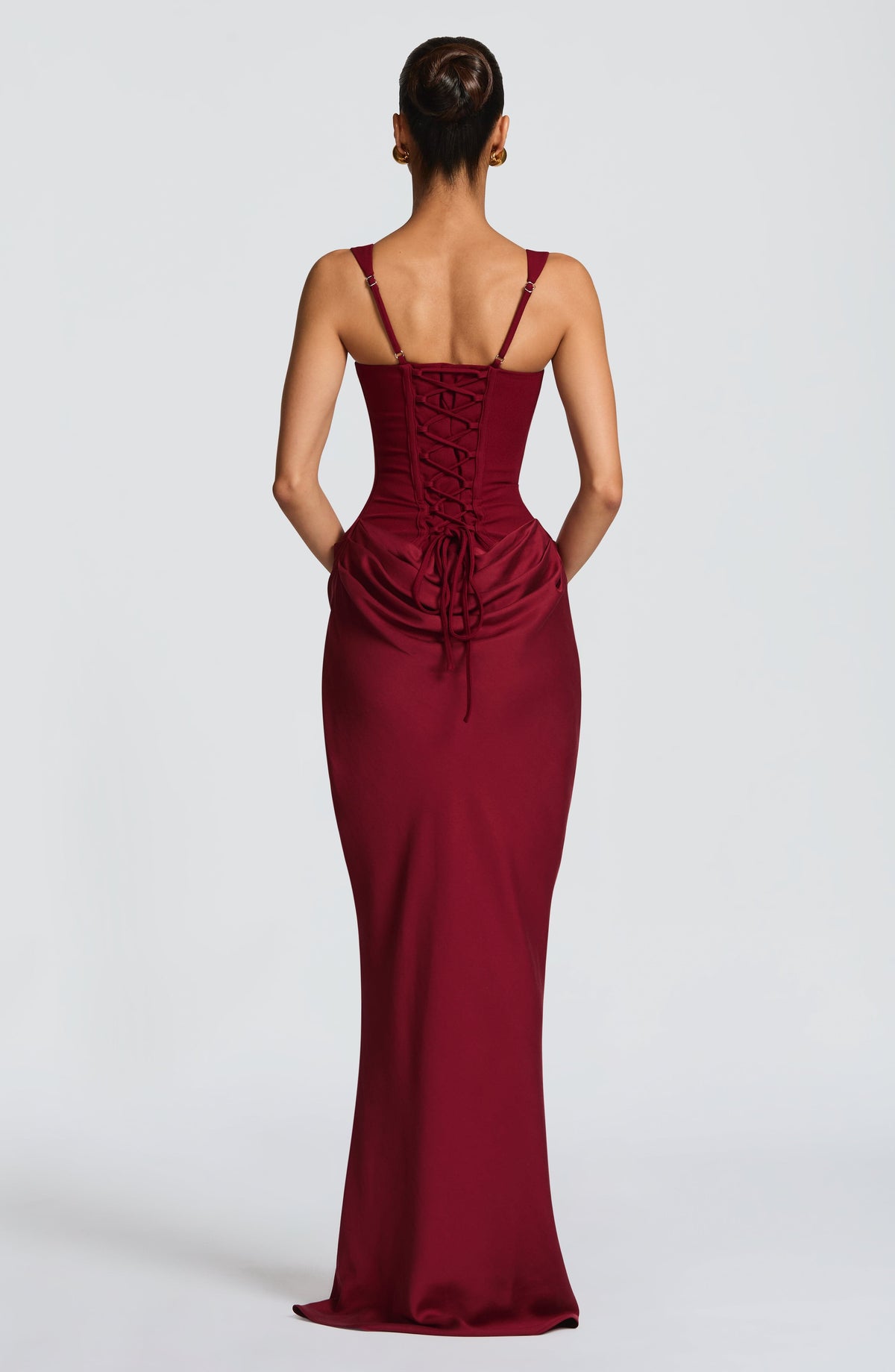 Alina | Robe Maxi Corset Sans Manches pour Invités de Mariage