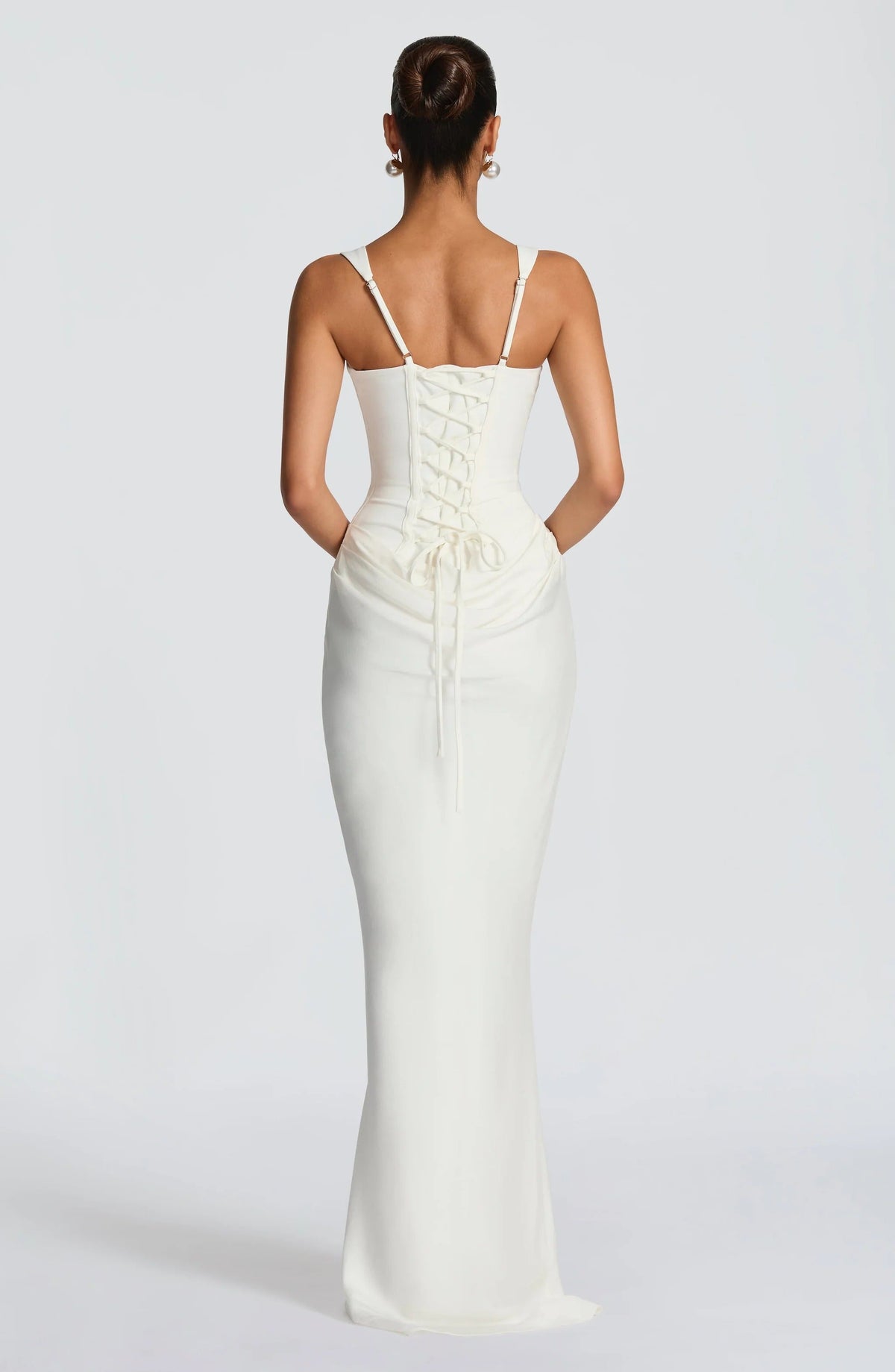 Alina | Robe Maxi Corset Sans Manches pour Invités de Mariage