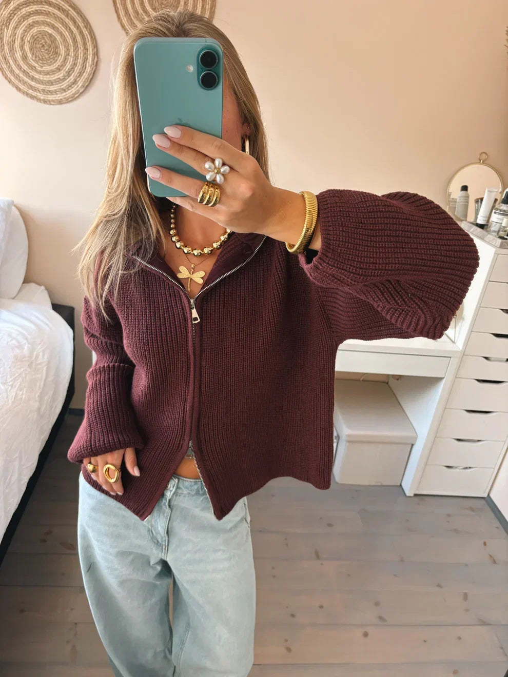 Alivia | Cardigan en tricot épais oversize pour femmes