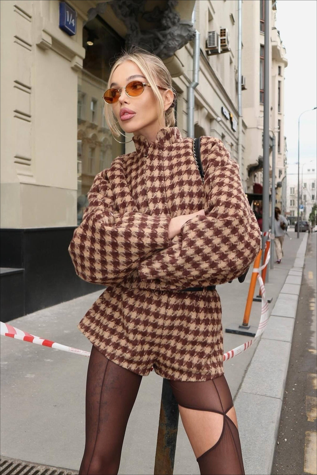 Analia | Veste zippée femme à col montant, manches longues, ensemble deux pièces