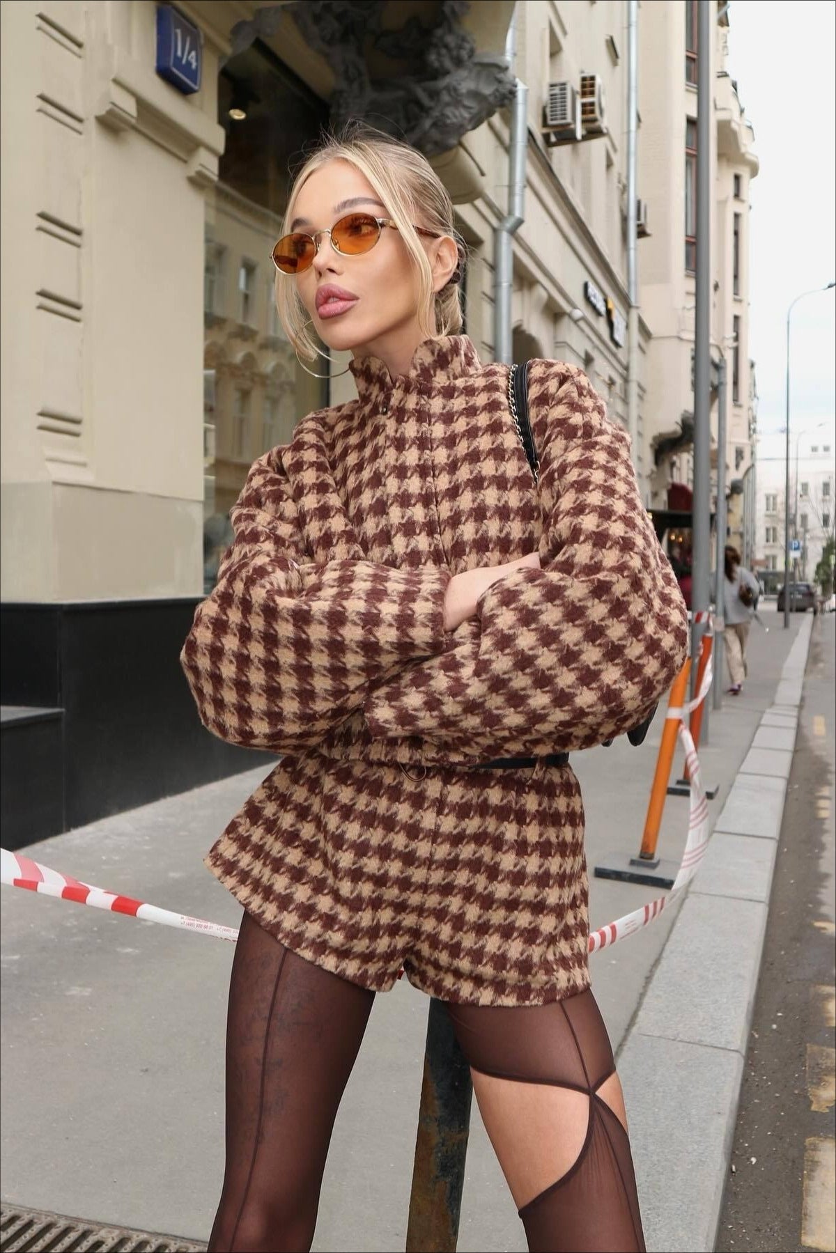 Analia | Veste zippée femme à col montant, manches longues, ensemble deux pièces