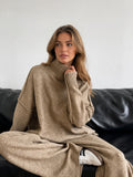 Baylor | Ensemble Tricot à Manches Longues et Col Roulé pour Femmes