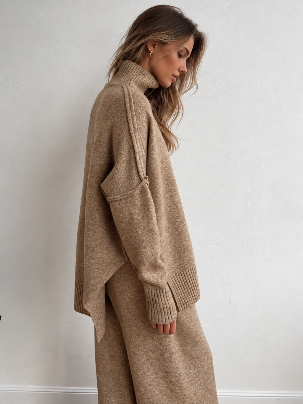 Baylor | Ensemble Tricot à Manches Longues et Col Roulé pour Femmes