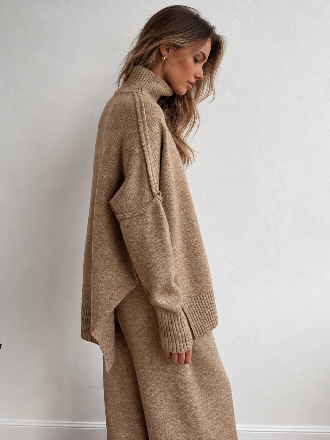 Baylor | Ensemble Tricot à Manches Longues et Col Roulé pour Femmes