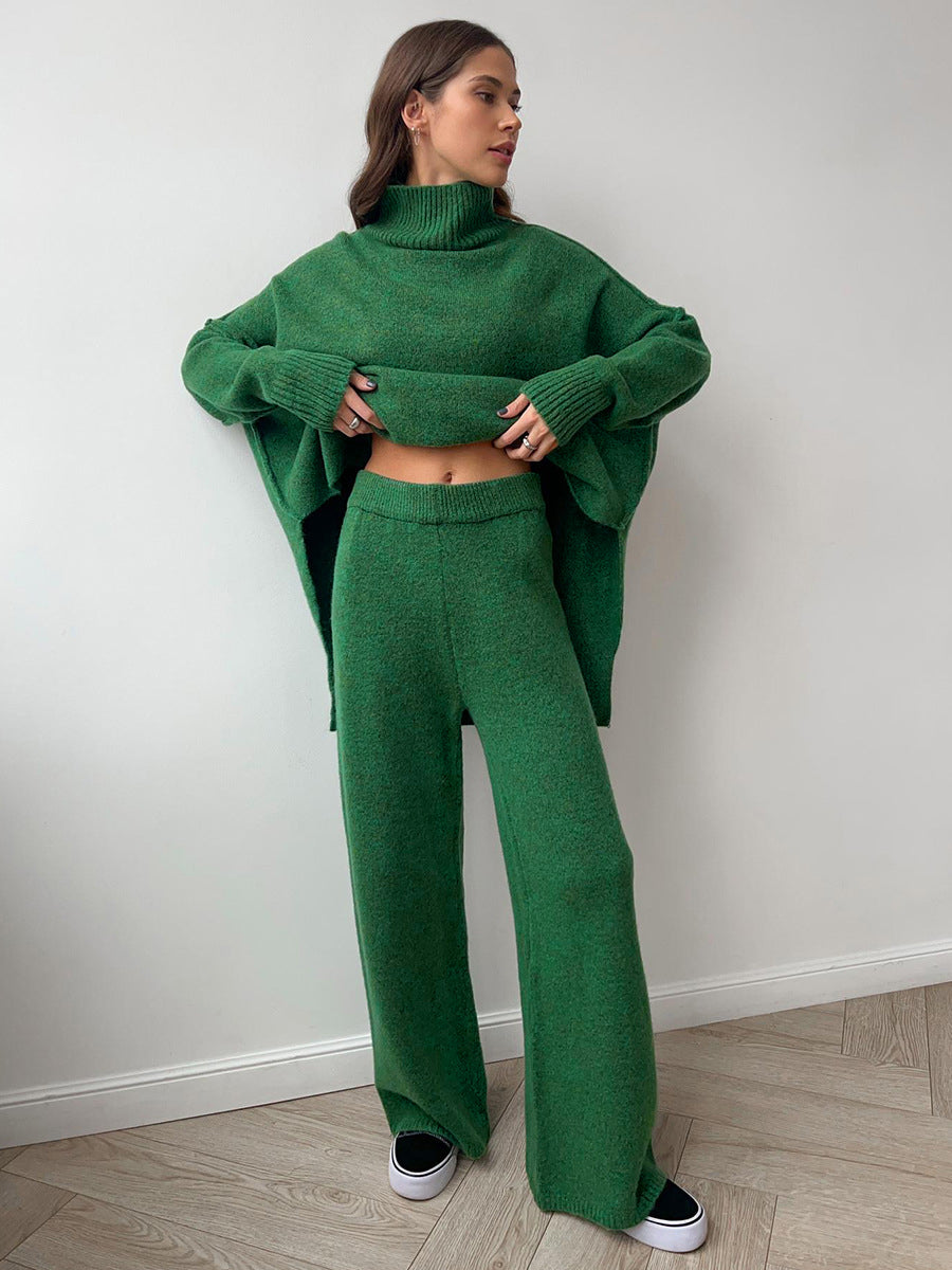 Baylor | Ensemble Tricot à Manches Longues et Col Roulé pour Femmes