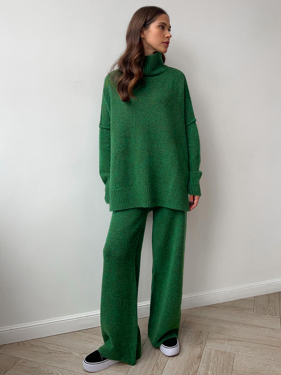 Baylor | Ensemble Tricot à Manches Longues et Col Roulé pour Femmes