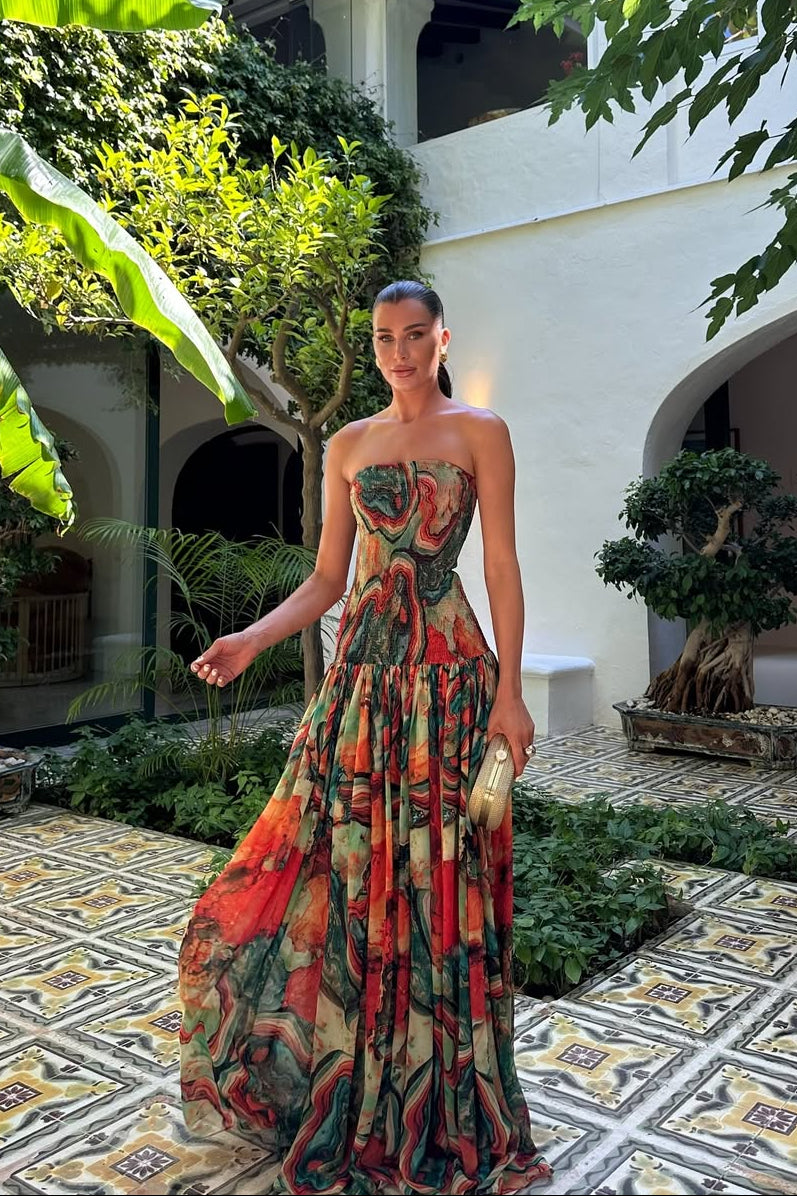 Bellamy | Robe maxi d'été sans bretelles pour femmes