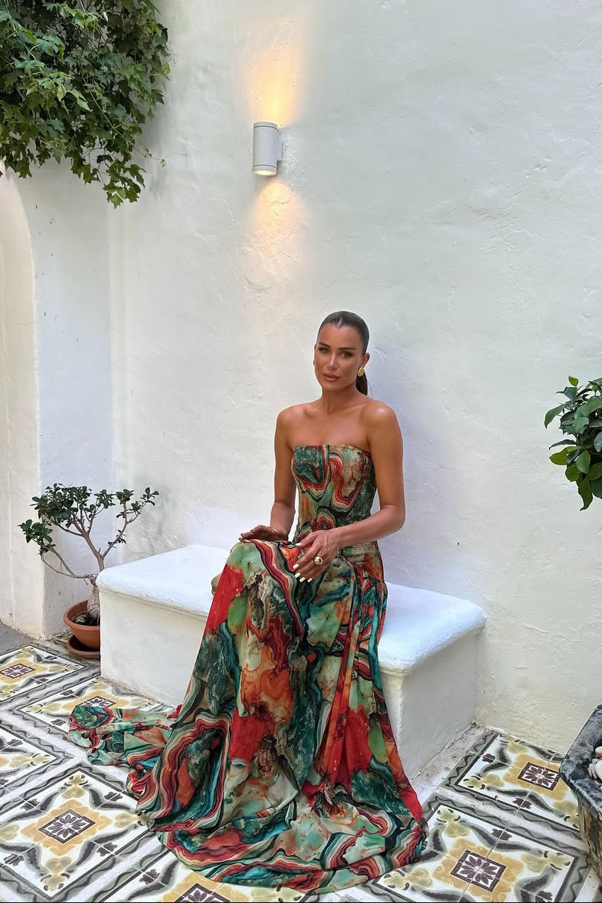 Bellamy | Robe maxi d'été sans bretelles pour femmes