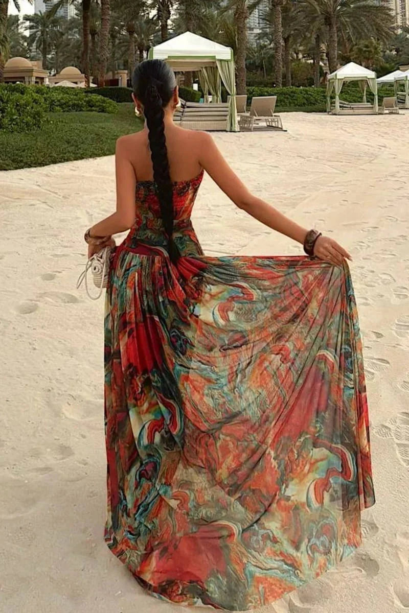 Bellamy | Robe maxi d'été sans bretelles pour femmes