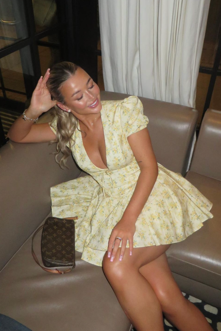 Bryanna | Robe Mini d'Été à Fleurs pour Femmes