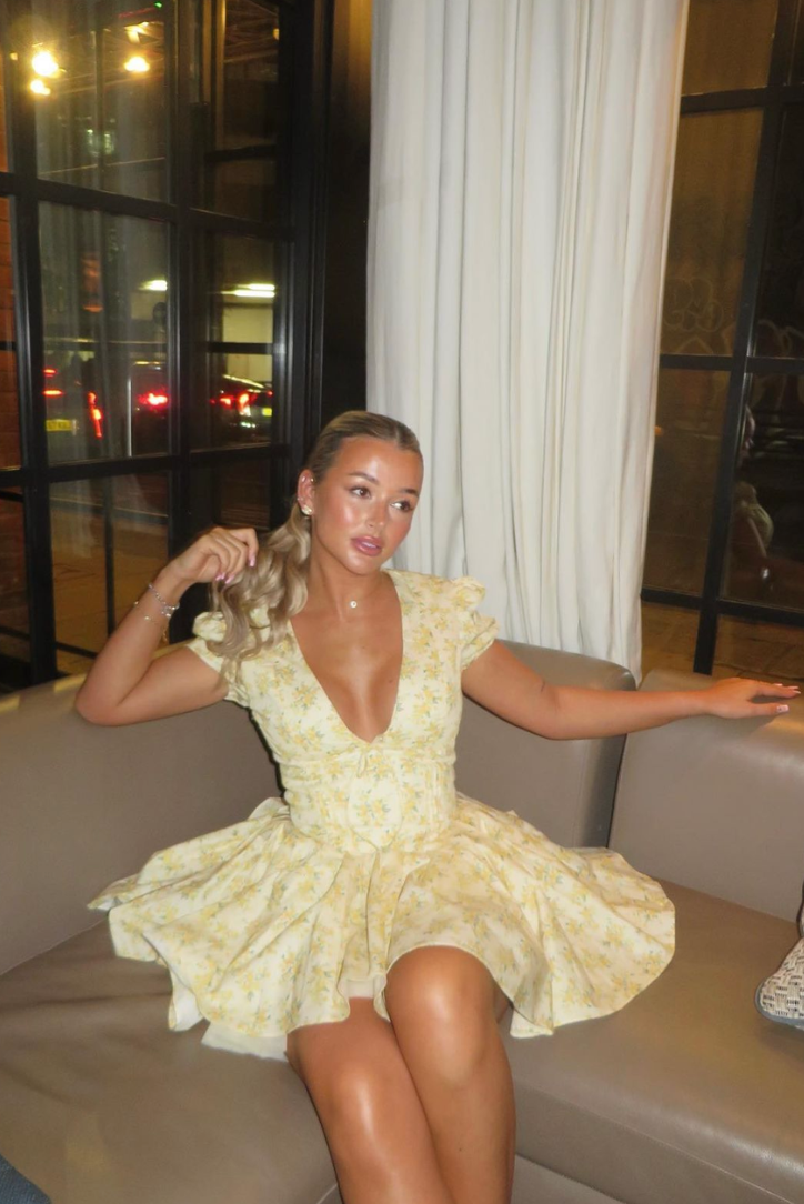 Bryanna | Robe Mini d'Été à Fleurs pour Femmes
