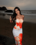 Caroline | Robe Maxi d'Été Sans Manches à Imprimé Floral pour Femmes