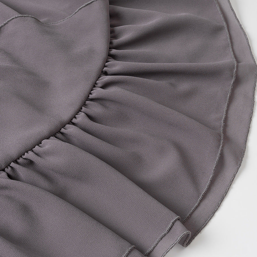 Cecilia | Robe de fête mini à sequins sans dos avec col halter pour femmes