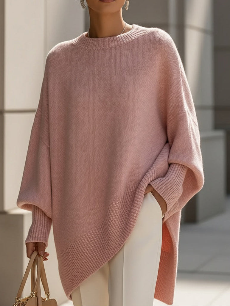 Delilah | Pull en maille oversize à col rond pour femmes