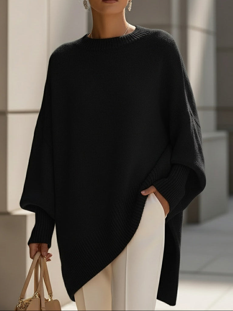 Delilah | Pull en maille oversize à col rond pour femmes
