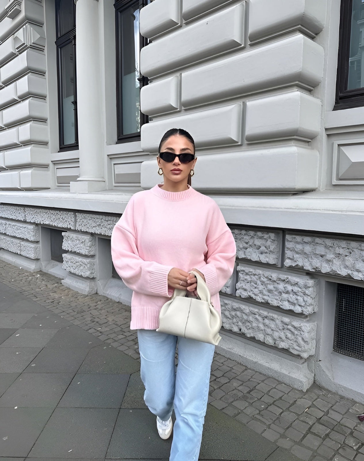 Dove | Pull oversized chaud en tricot doux à épaules tombantes pour femmes