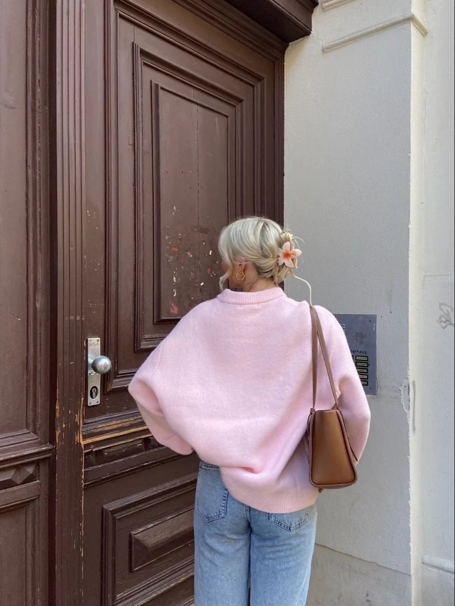 Dove | Pull oversized chaud en tricot doux à épaules tombantes pour femmes