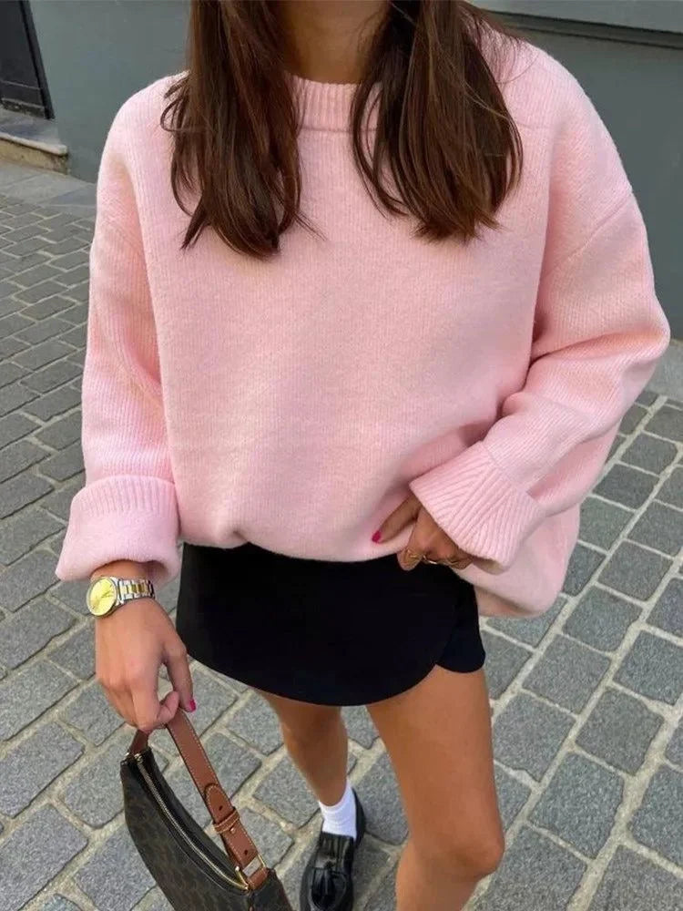 Dove | Pull oversized chaud en tricot doux à épaules tombantes pour femmes