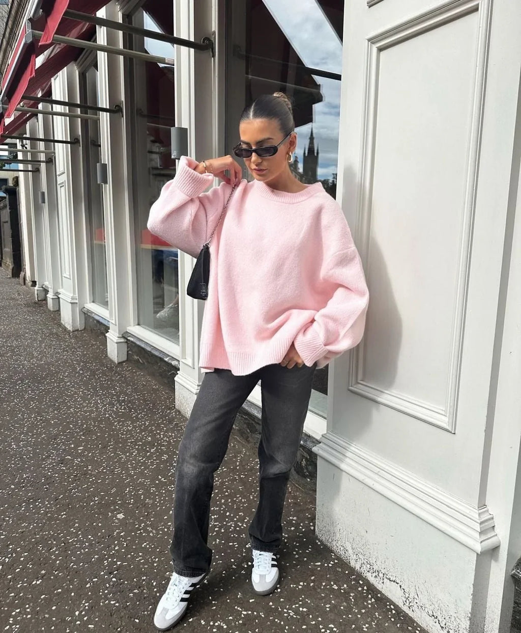 Dove | Pull oversized chaud en tricot doux à épaules tombantes pour femmes