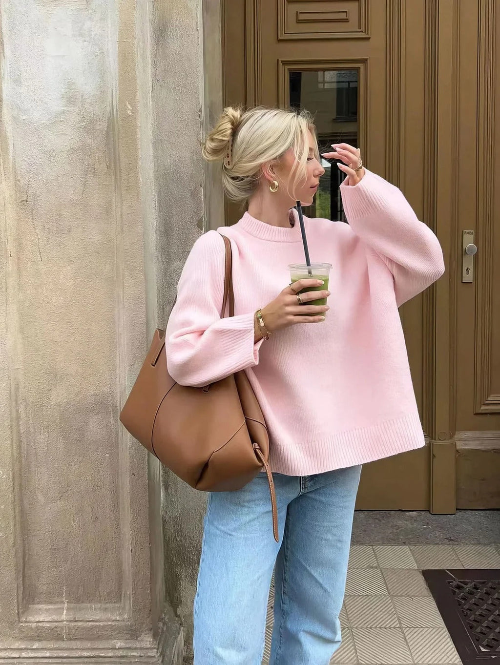 Dove | Pull oversized chaud en tricot doux à épaules tombantes pour femmes
