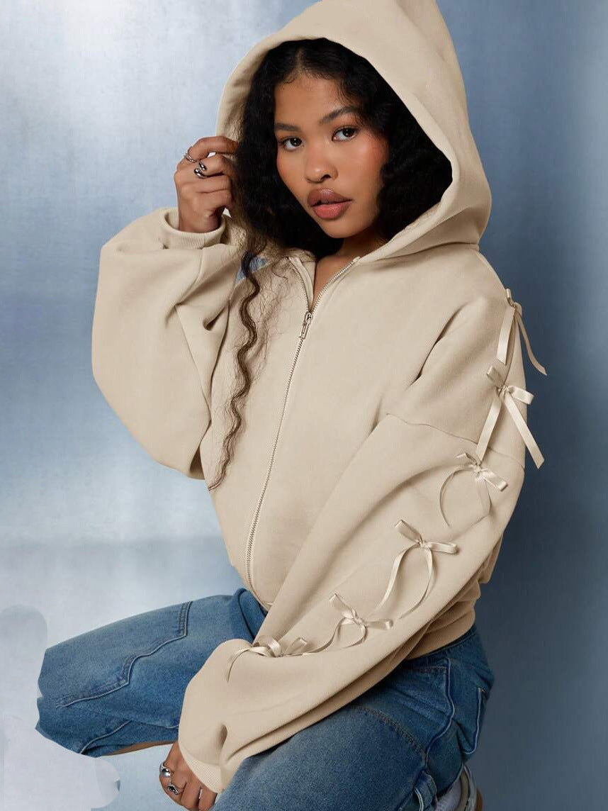 Eleanora | Pull zippé à col haut et manches longues pour femmes