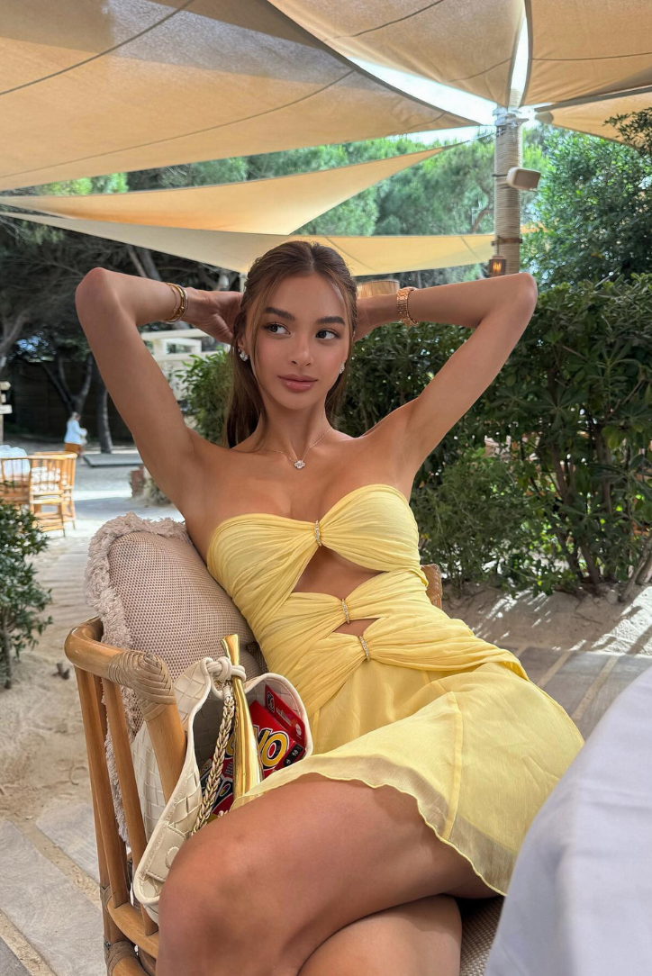 Emberlyn | Robe Mini d'Été Sans Bretelles avec Découpes pour Femmes