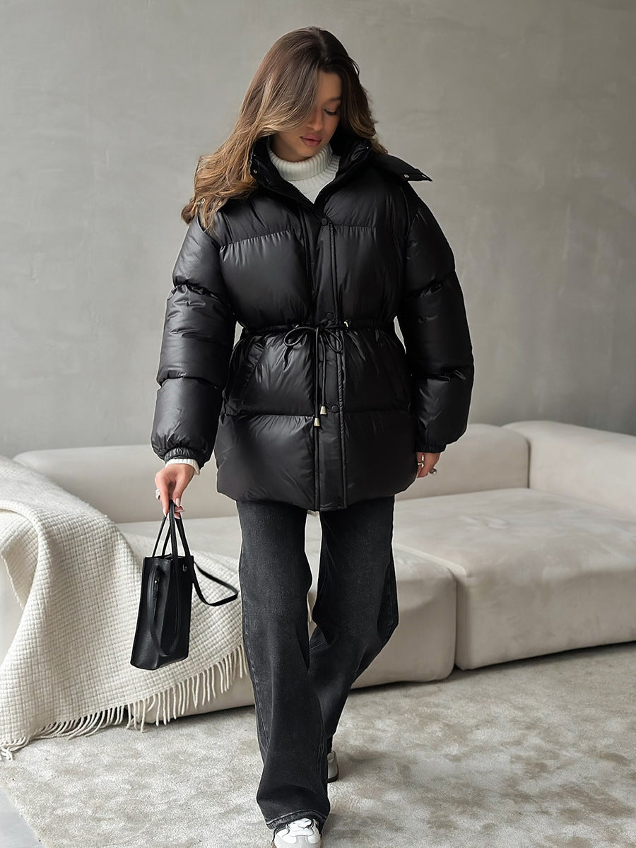 Esther | Veste matelassée à capuche avec cordon de serrage pour femmes