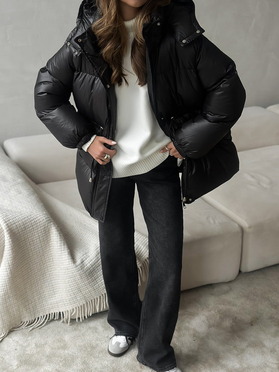 Esther | Veste matelassée à capuche avec cordon de serrage pour femmes