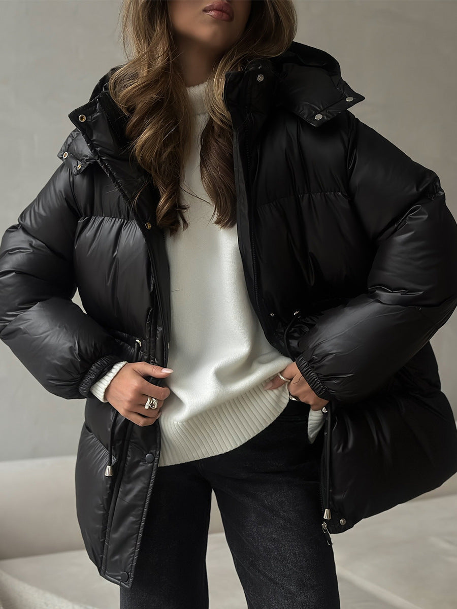 Esther | Veste matelassée à capuche avec cordon de serrage pour femmes