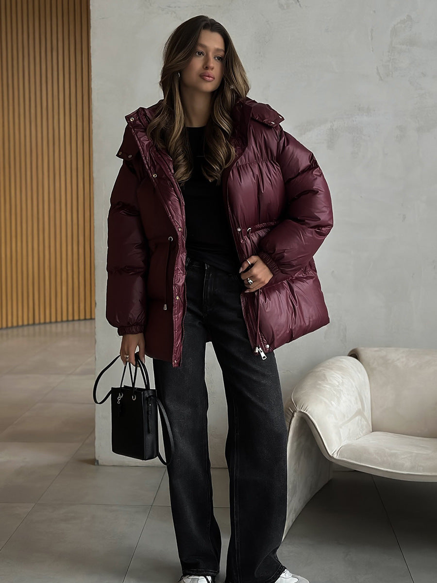 Esther | Veste matelassée à capuche avec cordon de serrage pour femmes