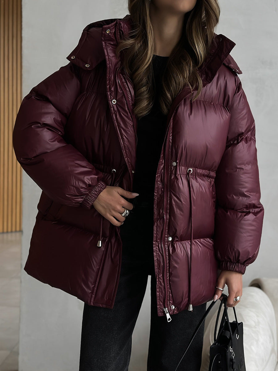 Esther | Veste matelassée à capuche avec cordon de serrage pour femmes