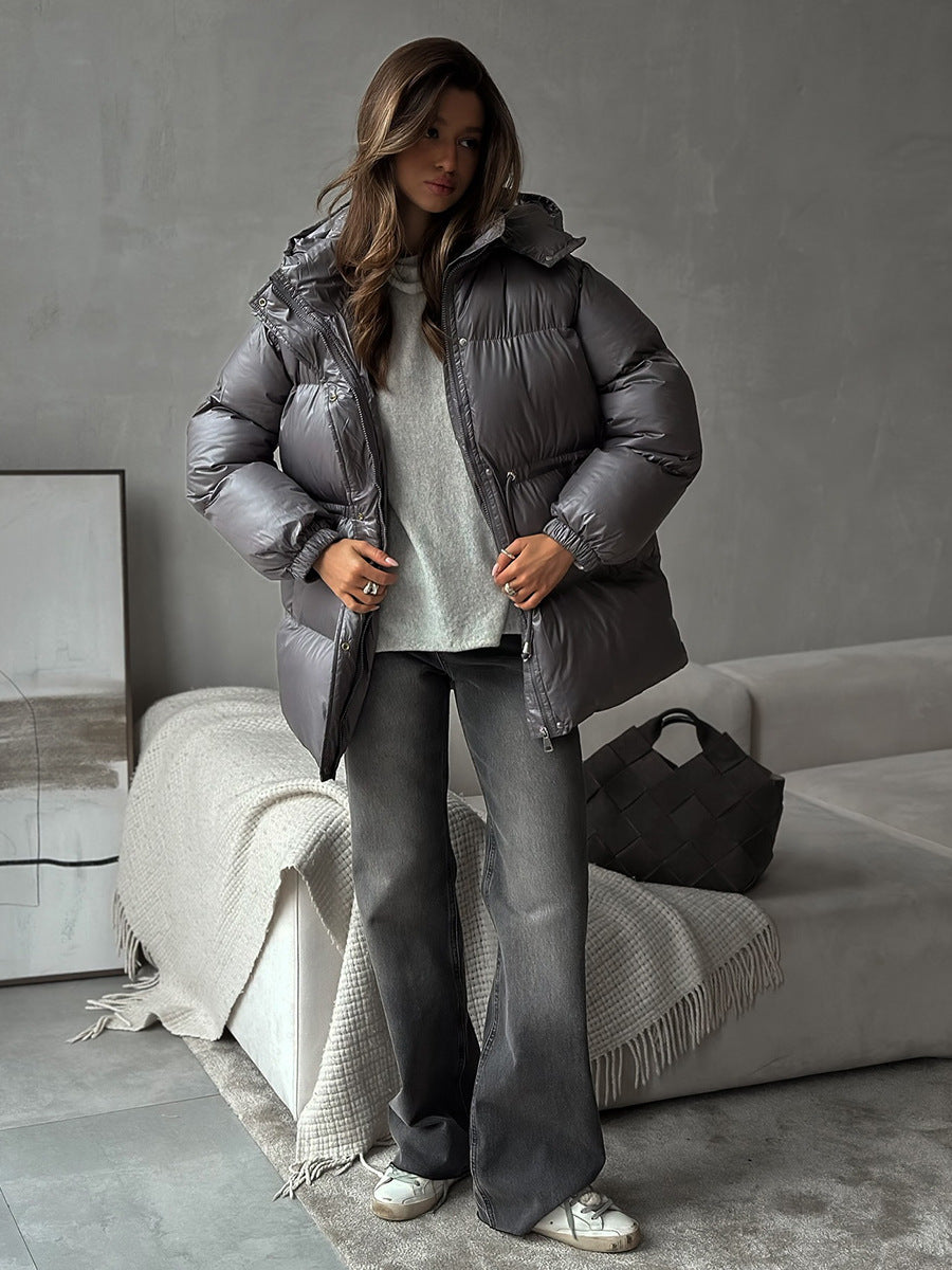 Esther | Veste matelassée à capuche avec cordon de serrage pour femmes