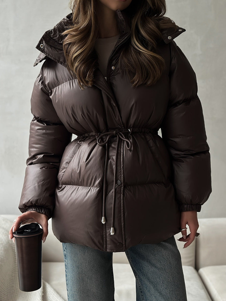 Esther | Veste matelassée à capuche avec cordon de serrage pour femmes
