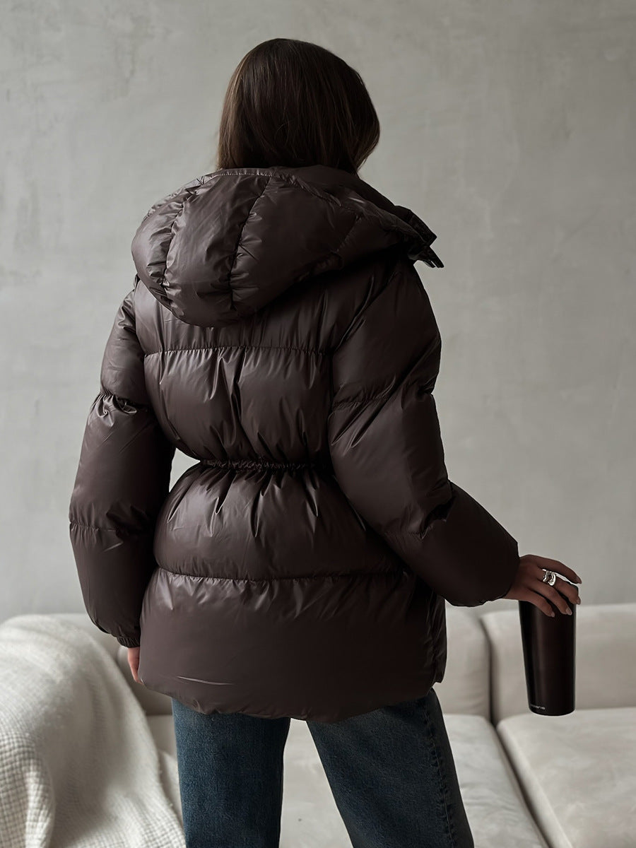 Esther | Veste matelassée à capuche avec cordon de serrage pour femmes