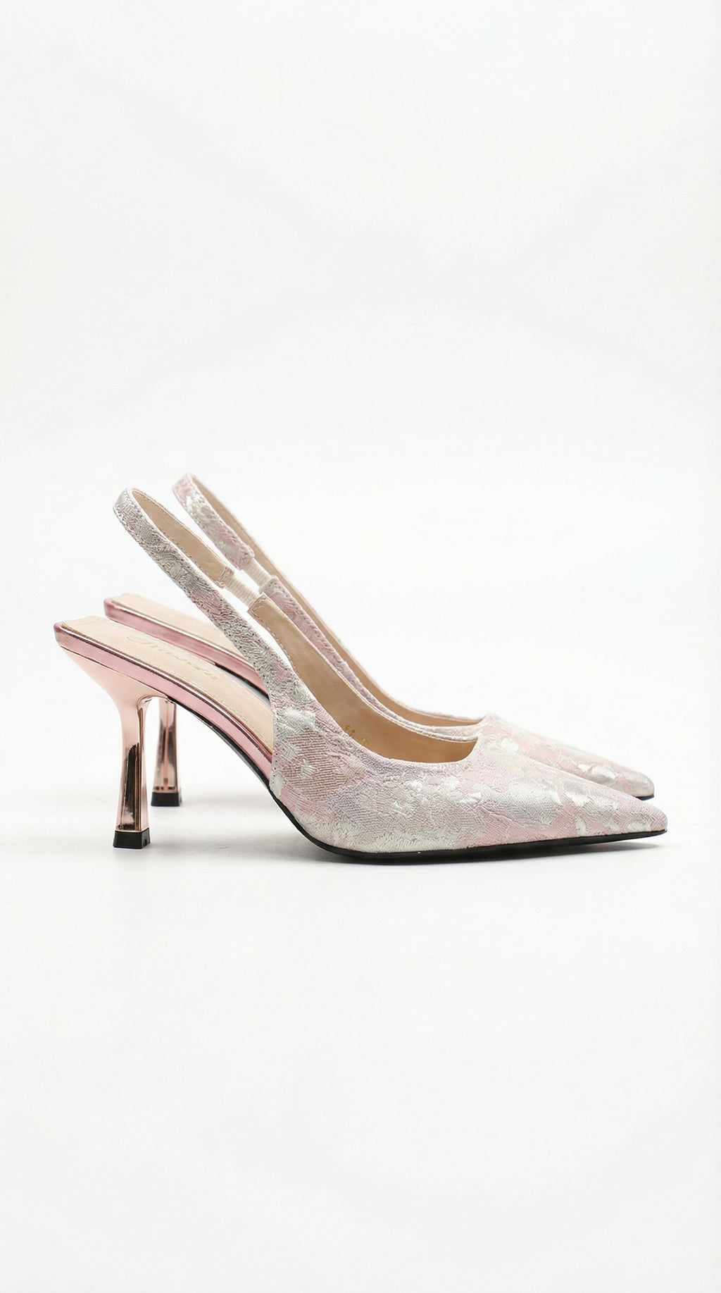 Frida | Sandales à talons slingback à bout pointu texturé pour femmes