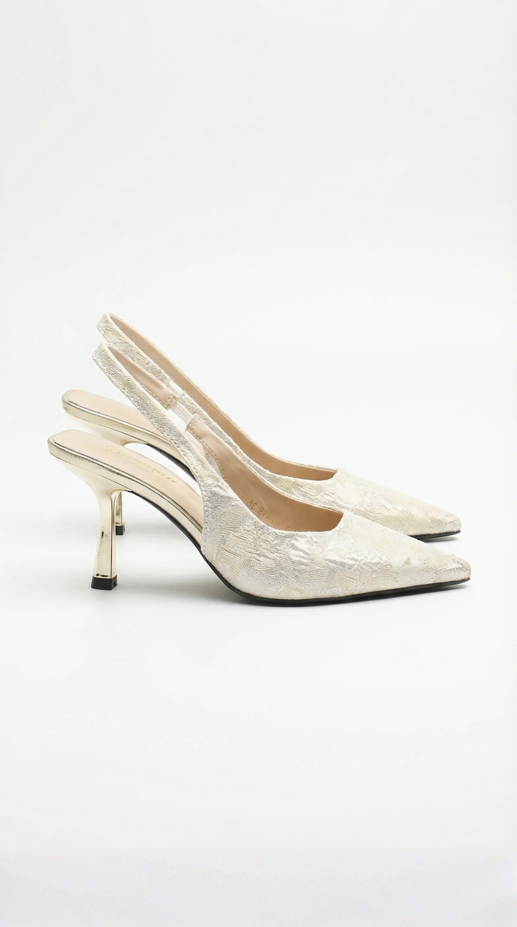 Frida | Sandales à talons slingback à bout pointu texturé pour femmes