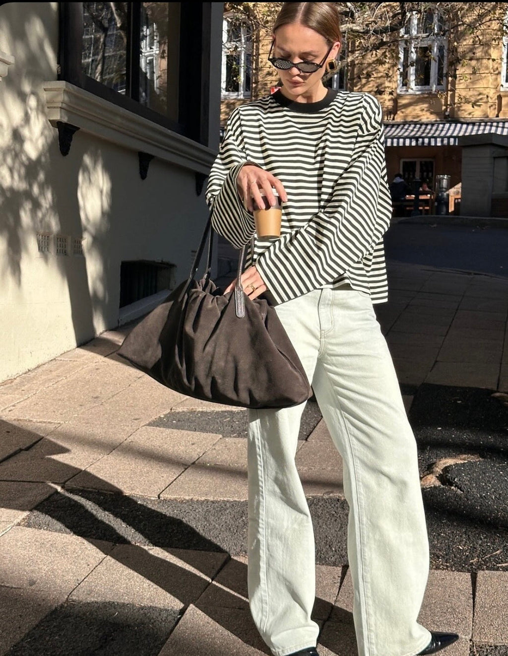 Georgia | Pull Tricoté Oversize Rayé pour Femme