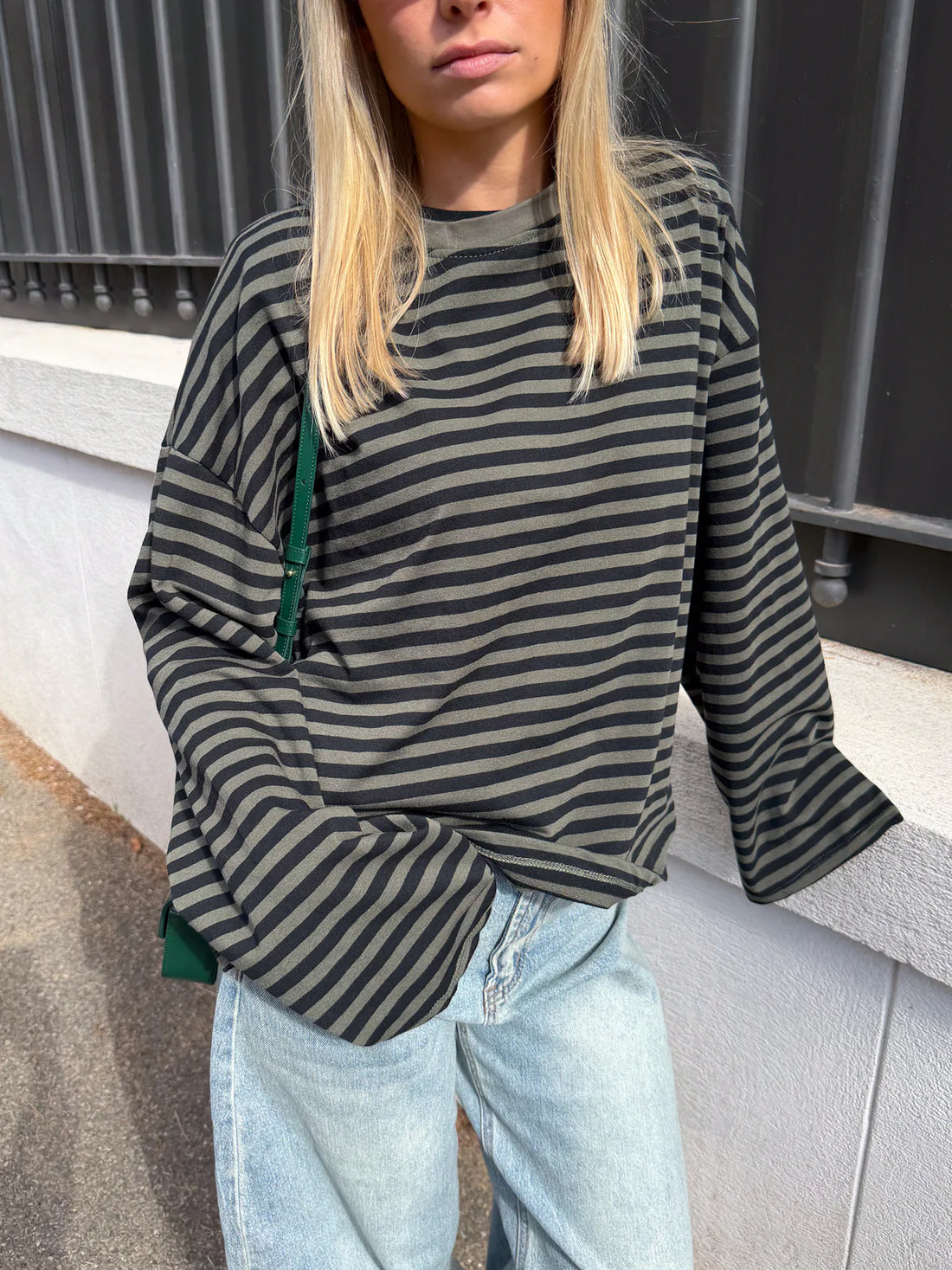 Georgia | Pull Tricoté Oversize Rayé pour Femme