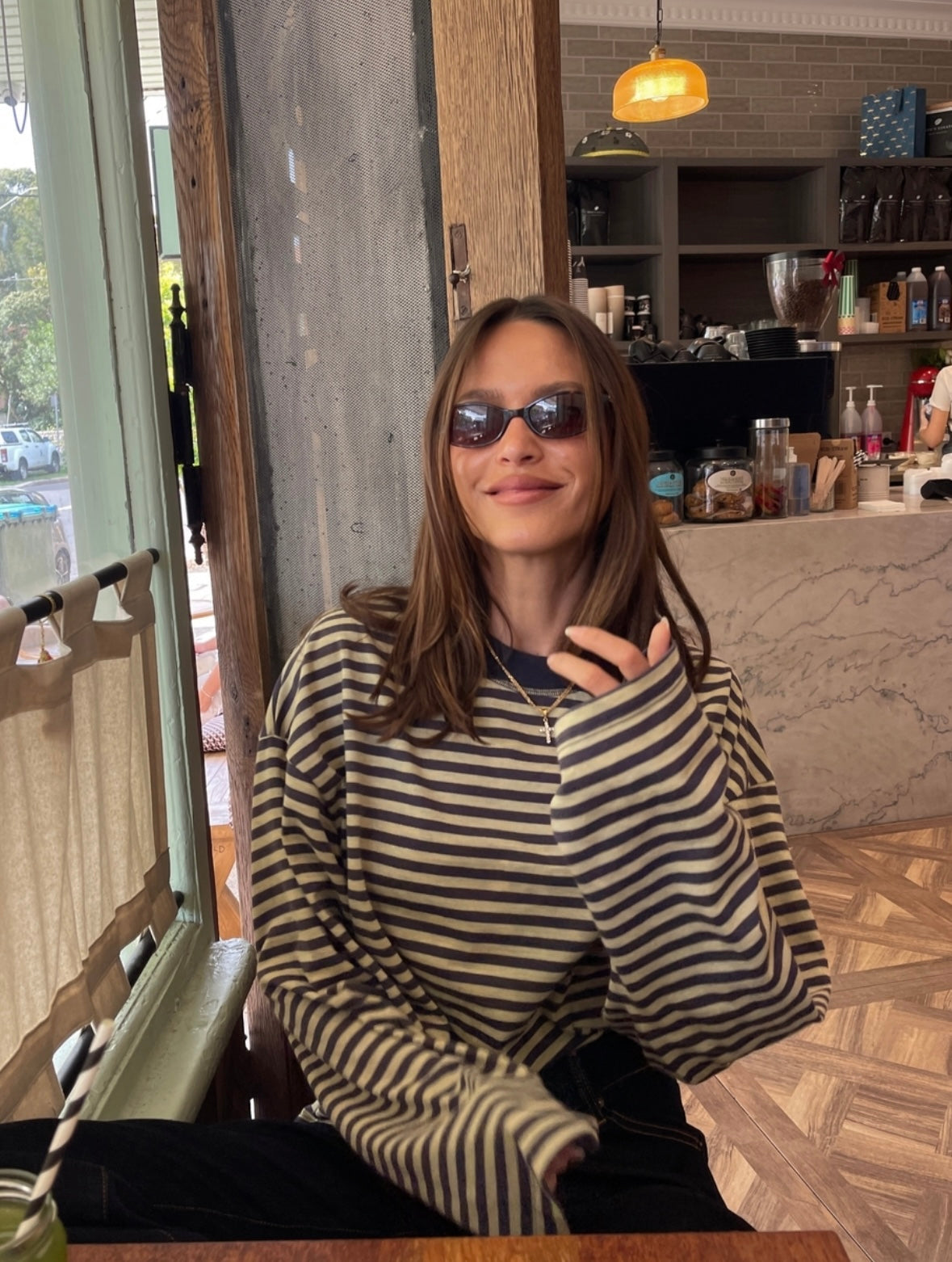 Georgia | Pull Tricoté Oversize Rayé pour Femme