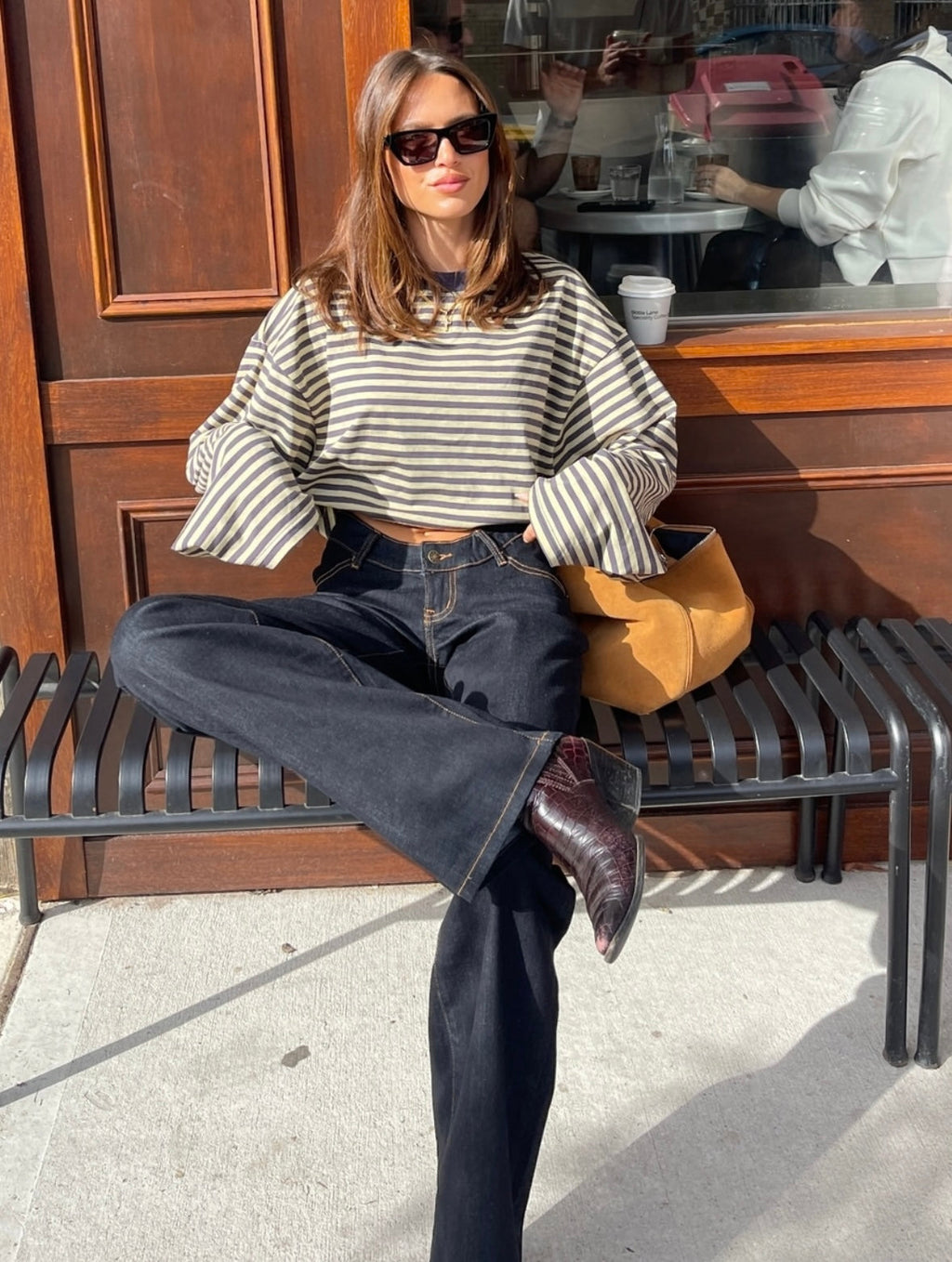 Georgia | Pull Tricoté Oversize Rayé pour Femme