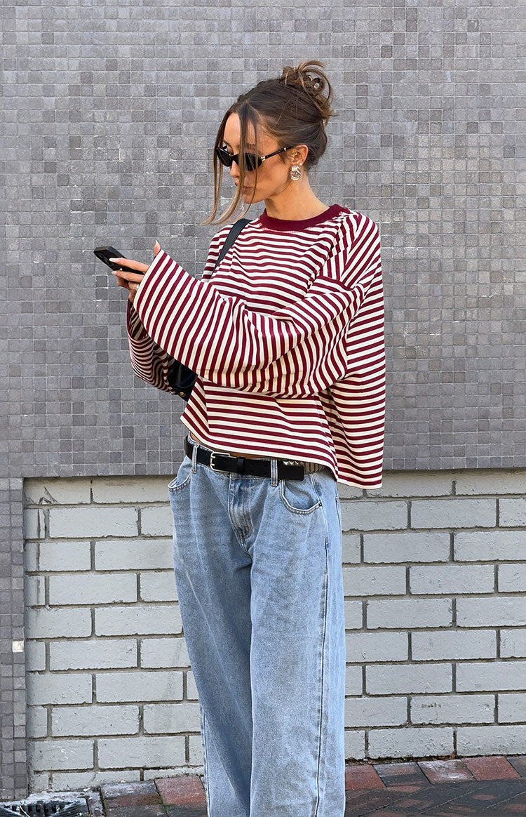 Georgia | Pull Tricoté Oversize Rayé pour Femme