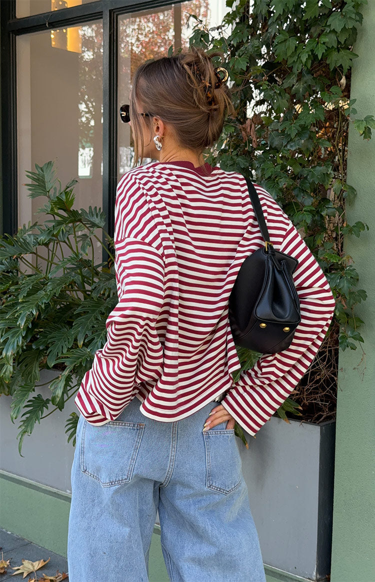 Georgia | Pull Tricoté Oversize Rayé pour Femme