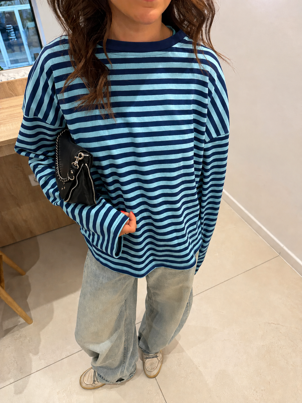 Georgia | Pull Tricoté Oversize Rayé pour Femme