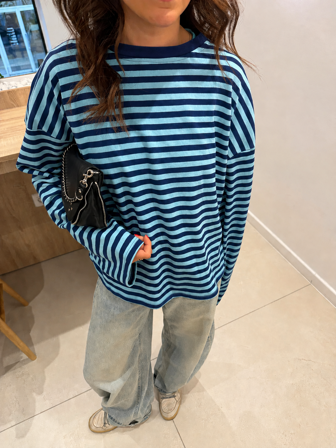 Georgia | Pull Tricoté Oversize Rayé pour Femme