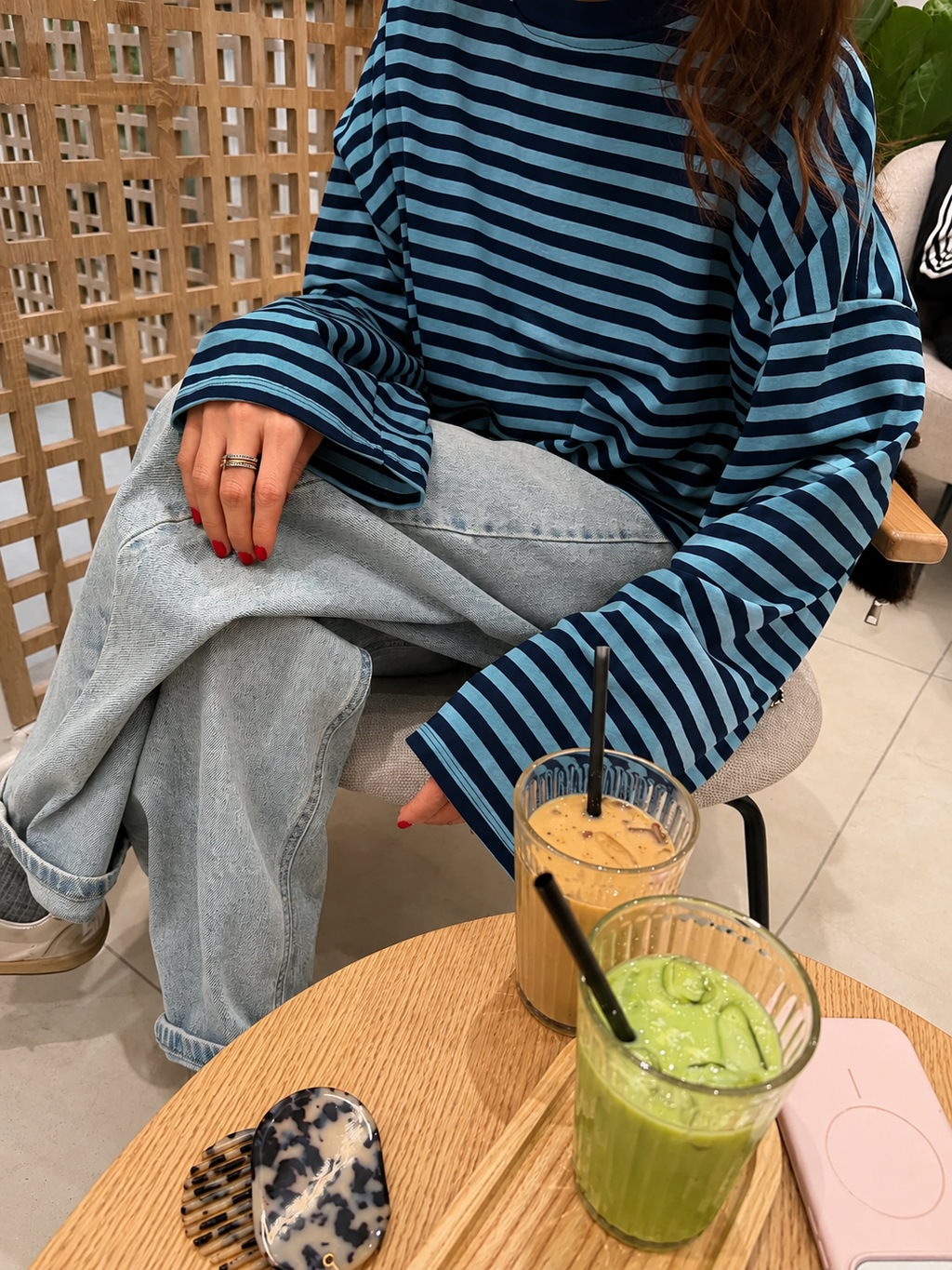 Georgia | Pull Tricoté Oversize Rayé pour Femme